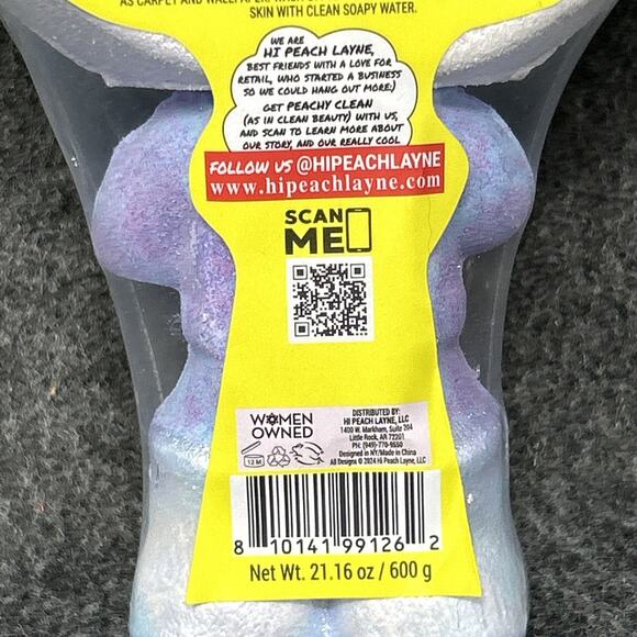 HI Peach Layne Giant Astronaut Bath Bomb 2pc Ocean Air Coconut Sandalwood NEW - Picture 6 of 6